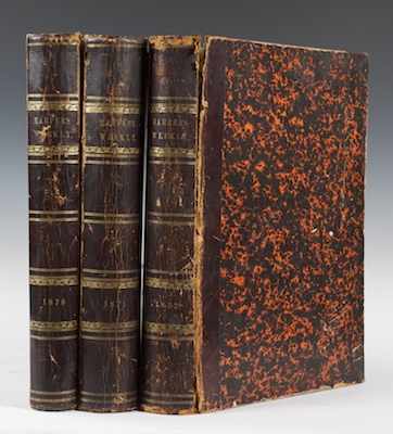 Appraisal: Three Bound Volumes of Harpers Weekly New York Harper Brothers