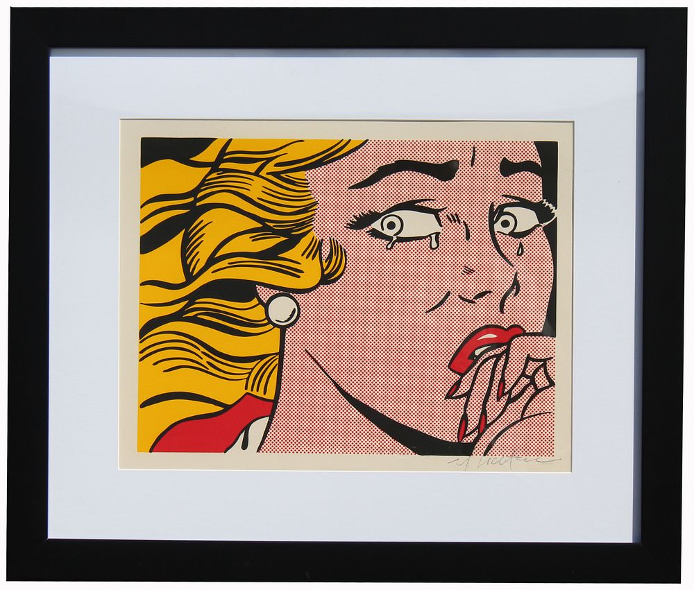 Appraisal: Roy Lichtenstein Crying Girl Roy Lichtenstein Crying Girl Screen Print