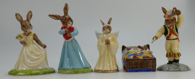 Appraisal: A collection of Royal Doulton Bunnykins figures to include Sleepy