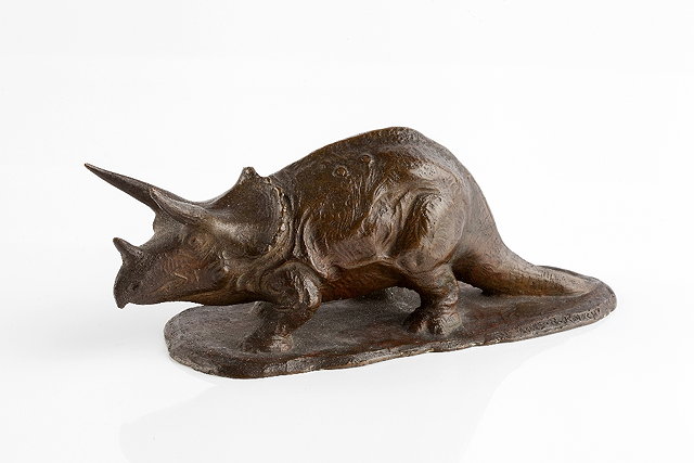 Appraisal: Charles Robert Knight American - Triceratops signed and date 'Chas