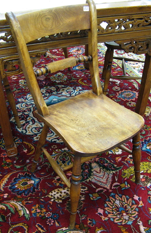 Appraisal: A SET OF FOUR MAHOGANY COTTAGE DINING CHAIRS English th