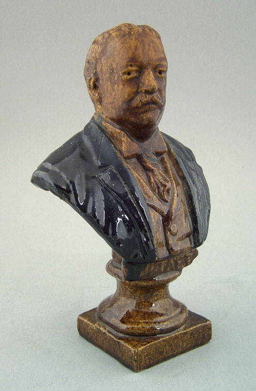 Appraisal: Sewer tile bust of U S president William Howard Taft