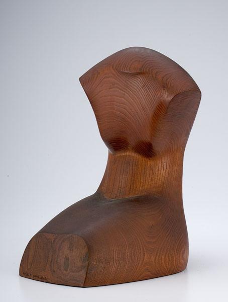 Appraisal: ABSTRACT SCULPTURE BY WALTER DRIESBACH B American Of carved wood