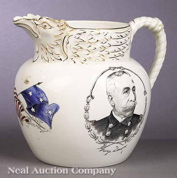 Appraisal: An American Glazed Earthenware Pitcher Cook Pottery Co Trenton N