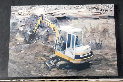 Appraisal: Petra Karadimas German b Baustelle Lambda C-print x Signed Provenance