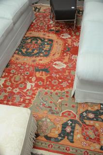 Appraisal: Flatweave Oriental carpet ' x ' Flatweave Oriental carpet '