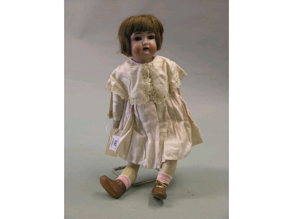 Appraisal: A Simon Halbig Kammer and Reinhardt bisque doll no with