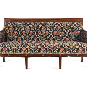 Appraisal: An Empire Style Gilt Bronze Mounted Mahogany Sofa Late th