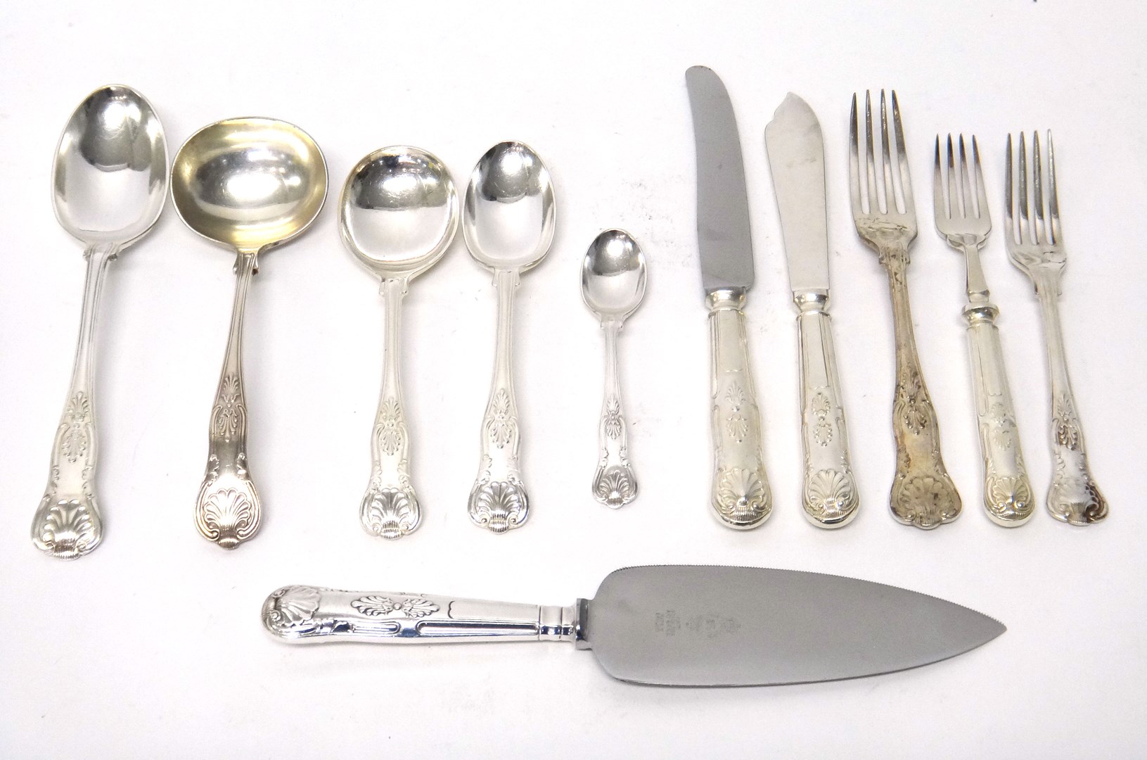 Appraisal: A quantity of Kings pattern table flatware comprising four tablespoons