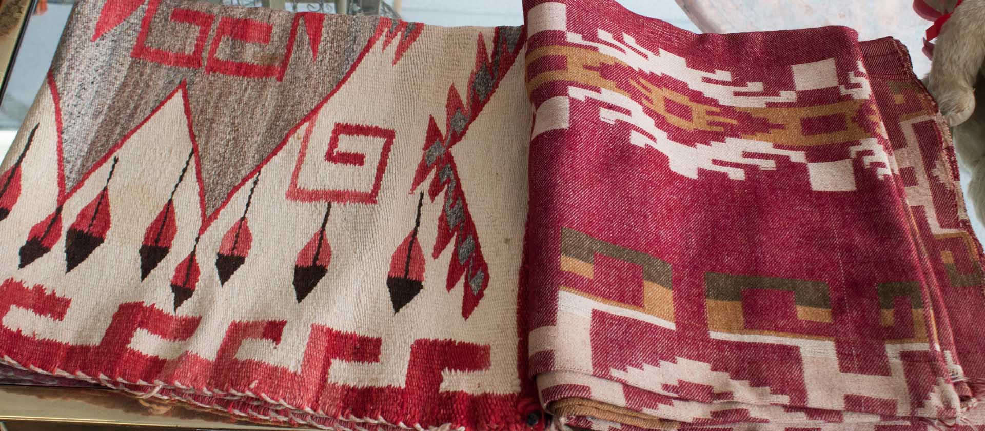 Appraisal: Two Indian style blankets