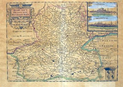 Appraisal: pieces Engraved Maps C - Netherlands Belgium France Braun Georg