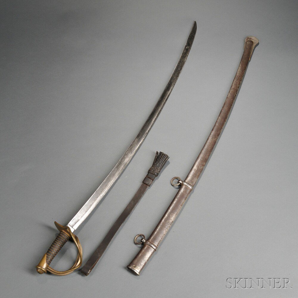 Appraisal: Model Cavalry Saber c mid- th century brass hilt and