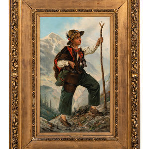 Appraisal: Karl Oltman Austrian Late th Century Mounting Up oil on