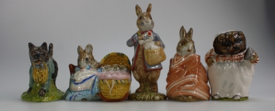 Appraisal: Royal Albert Beatrix Potter figures Poorly Peter Rabbit Peter with