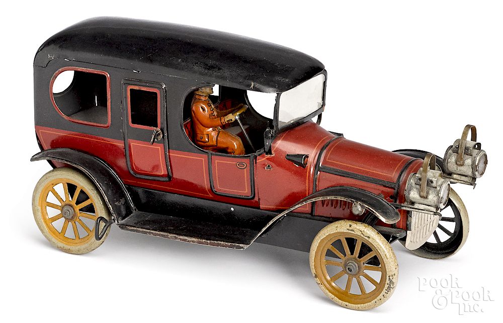 Appraisal: Karl Bub tinplate limousine Karl Bub tinplate limousine with tin