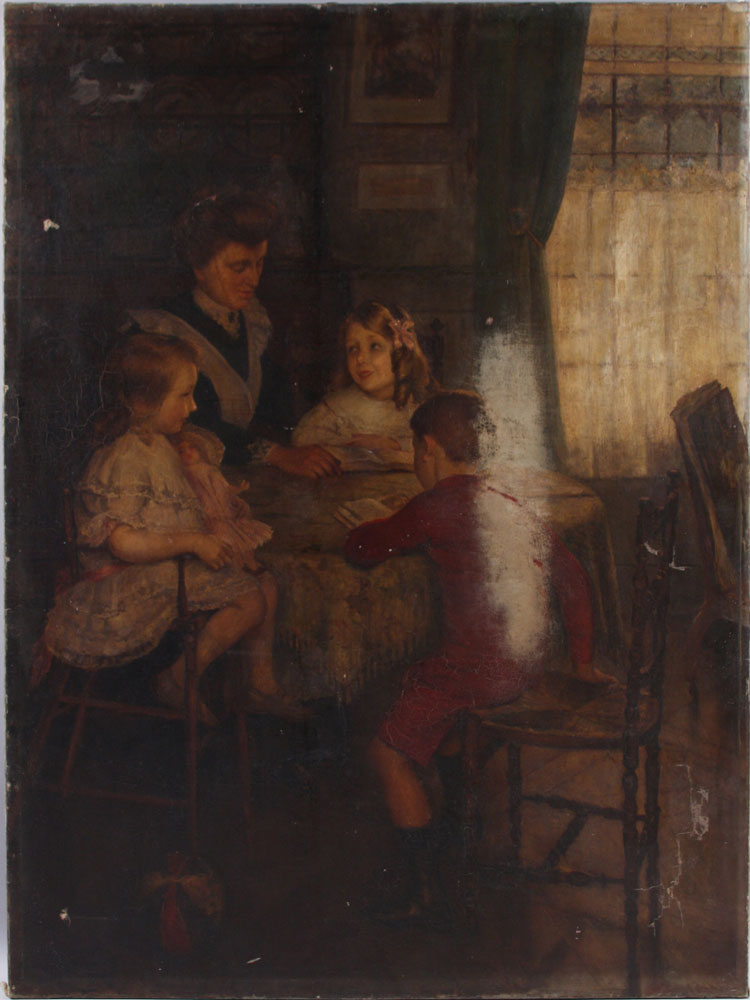 Appraisal: - Late th C Portrait of Children O C Late