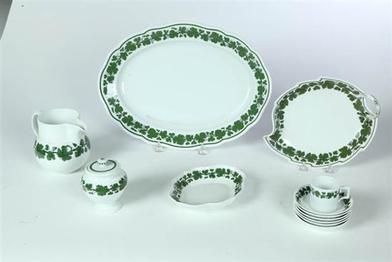 Appraisal: EXTENSIVE PORCELAIN TABLE SERVICE Marked for Meissen early th century