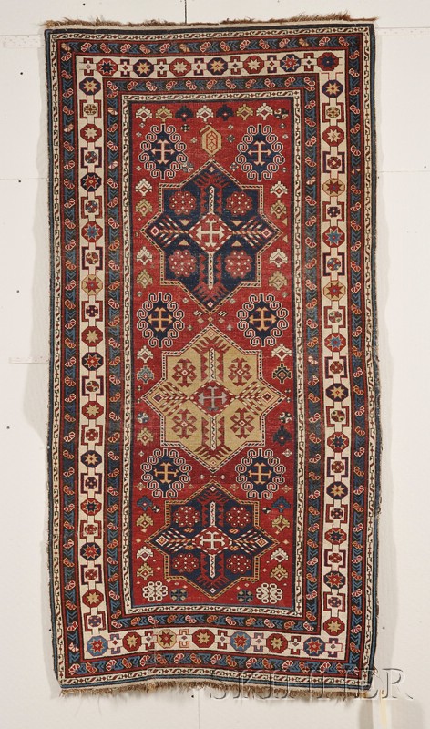 Appraisal: Shirvan Rug East Caucasus last quarter th century even wear