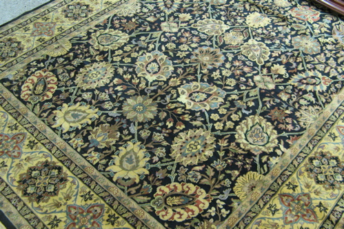 Appraisal: HAND KNOTTED ORIENTAL CARPET Indo-Persian quality overall floral design on