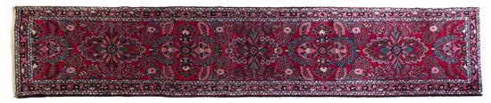 Appraisal: Sale Lot A Persian Dergazin Wool Runner circa s feet