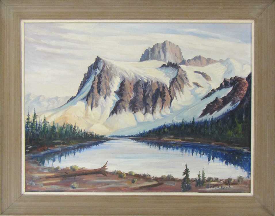 Appraisal: CARL GLEN BRAY OIL ON CANVAS California Oklahoma - Alpine