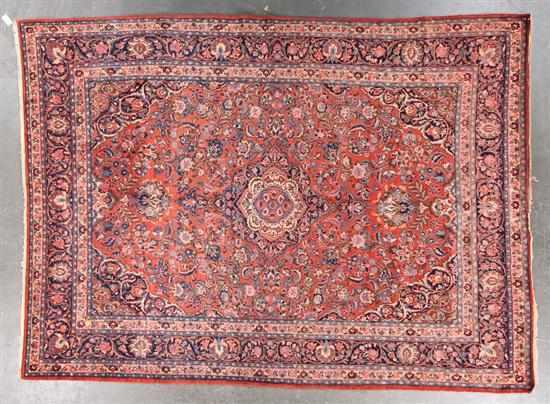 Appraisal: Semi-antique Kazvin rug Persia circa x Estimate - Good condition