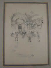 Appraisal: Lithograph titled 'The Exhibition Hall' inscribed 'The Studio London' impressed