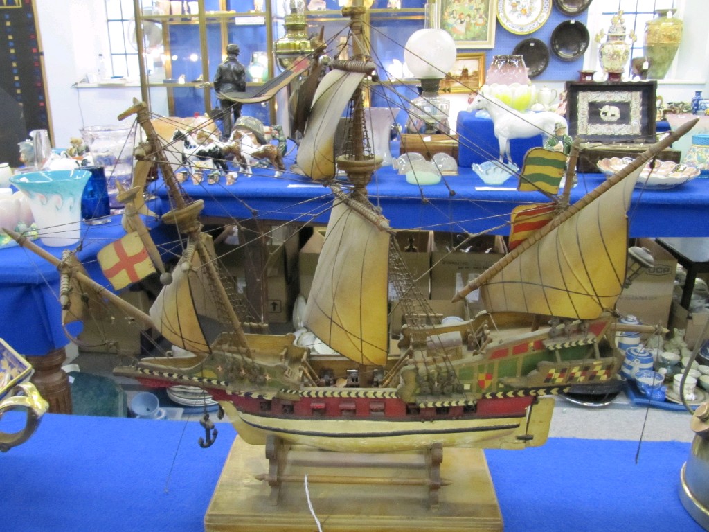 Appraisal: Model of the ship 'The Golden Hind' captained by Sir