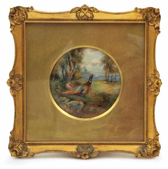 Appraisal: A Royal Worcester porcelain plaque Signed Jas James Stinton circa