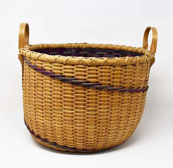 Appraisal: Nantucket basket Nantucket basket signed with the initials WA on