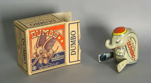 Appraisal: Marx Dumbo wind up toy with original box th c