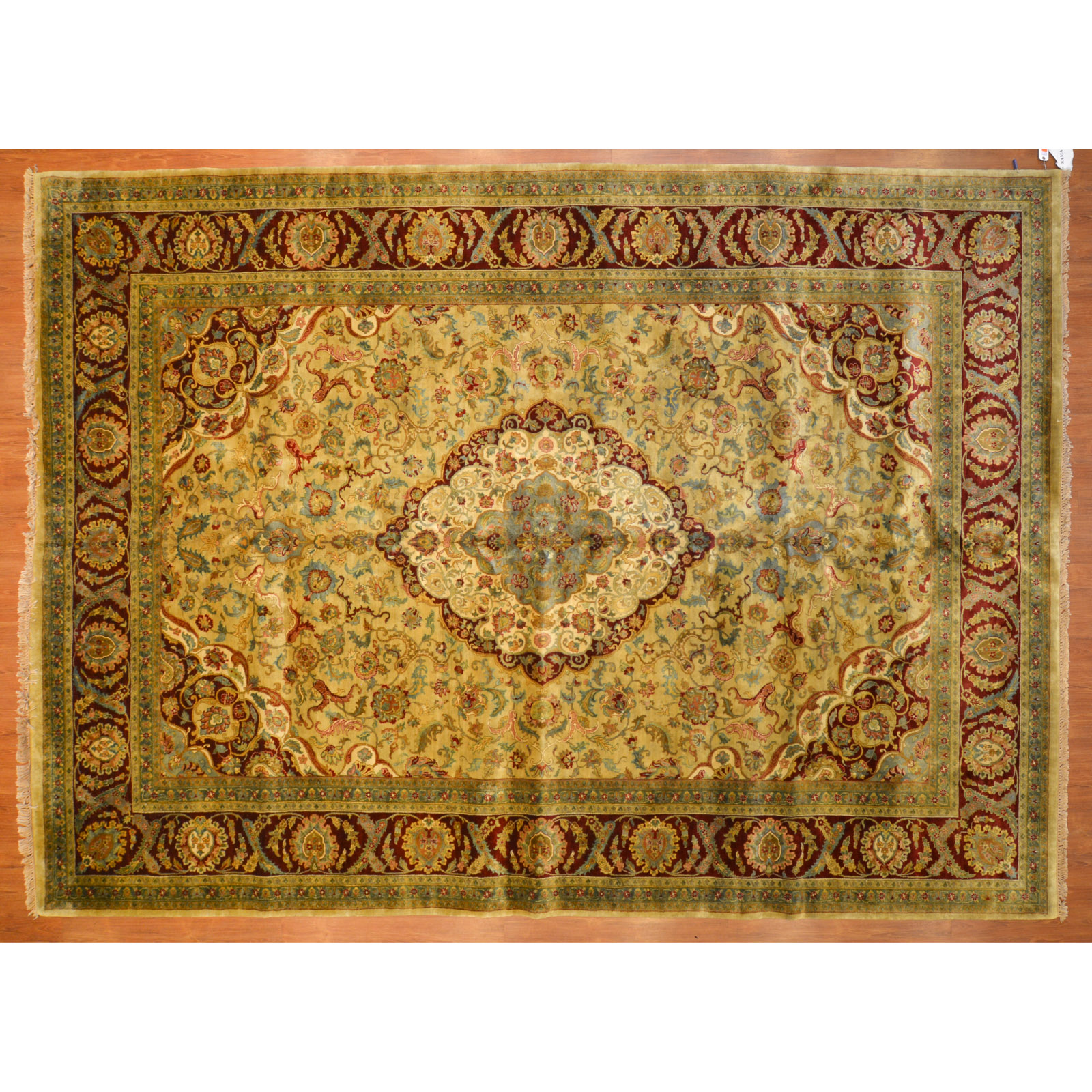 Appraisal: INDO AGRA CARPET INDIA X Golden Age Collection modern hand-knotted