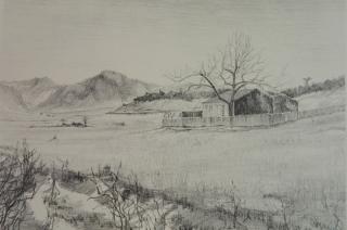 Appraisal: Lester Varian lithograph Lester Varian American - - Landscape- lithograph