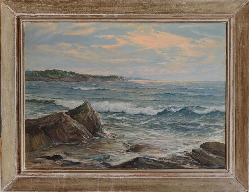 Appraisal: CHARLES VICKERY - SEASCAPE Oil on canvas signed 'Vickery' lower