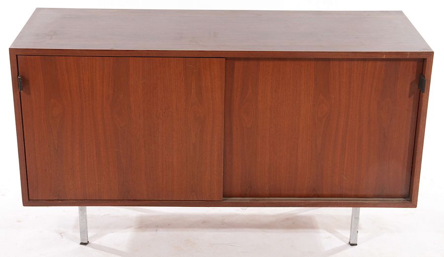 Appraisal: MID CENTURY MODERN WALNUT CABINET DOORS A mid century modern