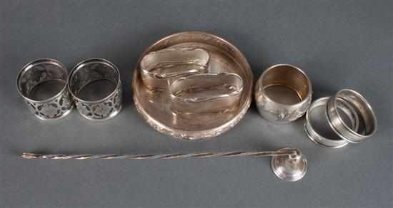 Appraisal: Assortment of American sterling silver table articles by various makers