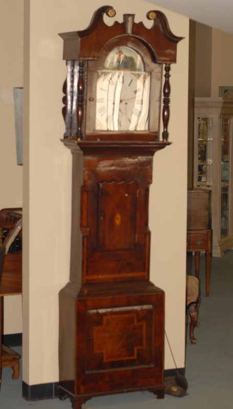 Appraisal: A th C English Tall Case Clock mahogany and mahogany