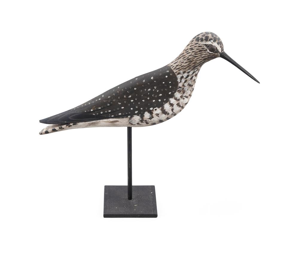 Appraisal: A ELMER CROWELL YELLOWLEGS FLATTIE DECOY EAST HARWICH MASSACHUSETTS CIRCA