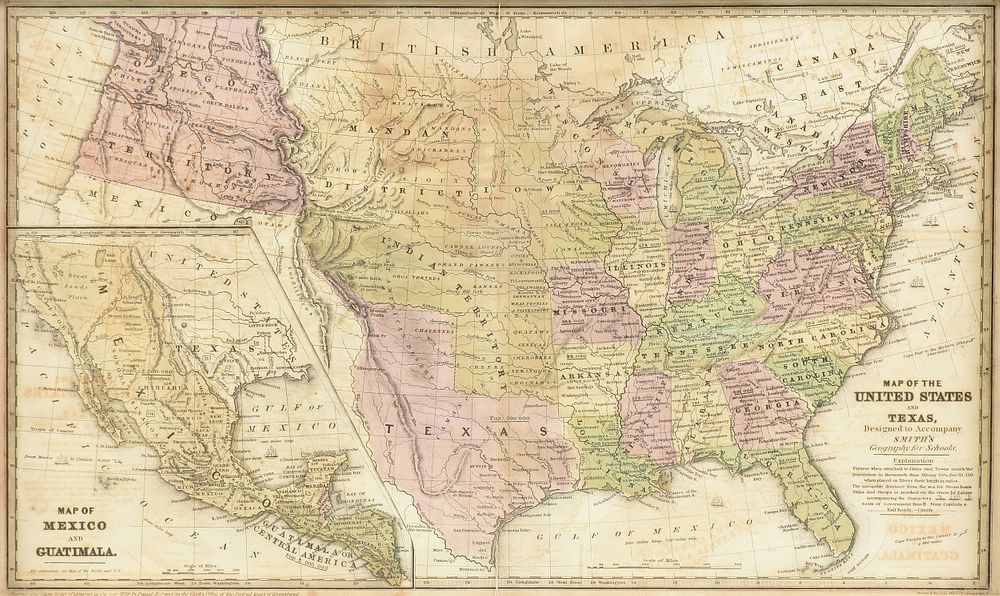 Appraisal: A REPUBLIC OF TEXAS MAP Map of the United States