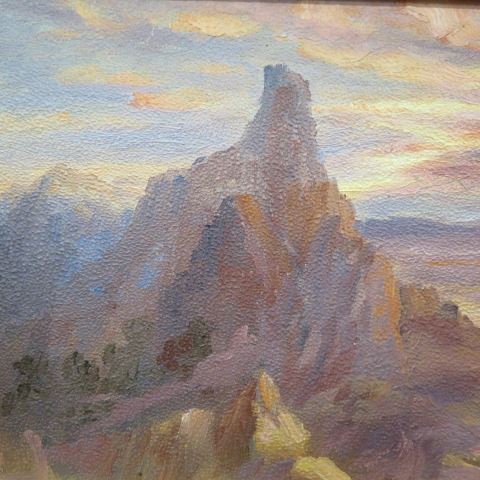 Appraisal: Gerry Michael Metz oil western landscape desert scene x listed