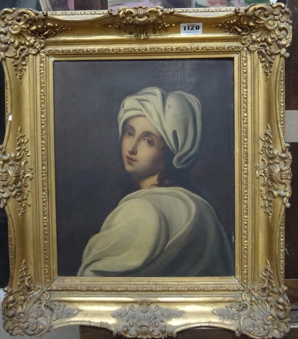 Appraisal: T H Sotheby after Guido Reni Beatrice Cenci oil on