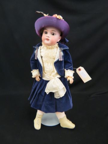 Appraisal: Simon and Halbig Bisque Head Doll Victorian handwork tall beautifully