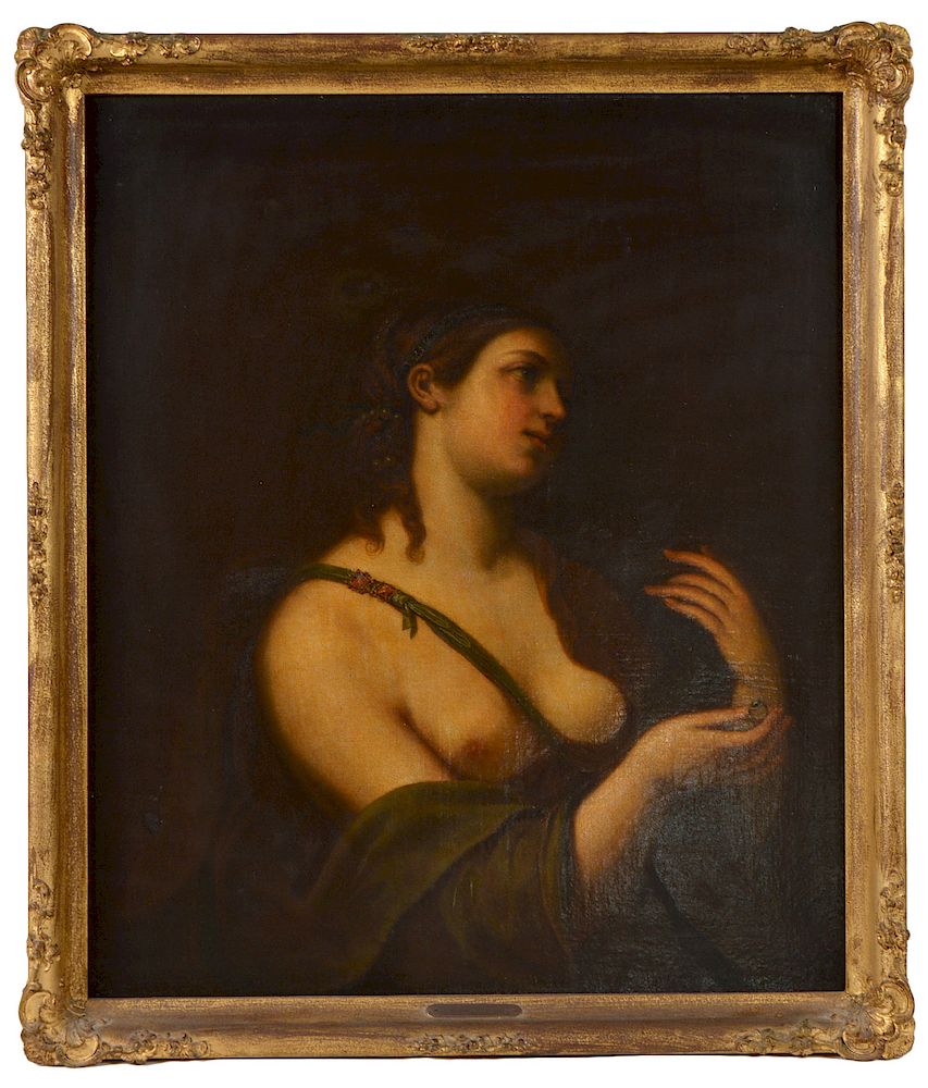 Appraisal: After Carlo Dolci Painting of Semi Nude Woman After Carlo