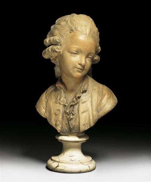 Appraisal: TERRACOTTA BUST OF A YOUNG NOBLEMAN late Louis XVI Paris