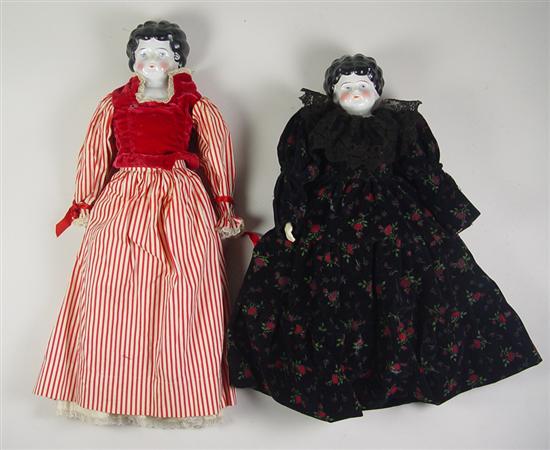 Appraisal: Two German China Ladies Circa 's German china lady with