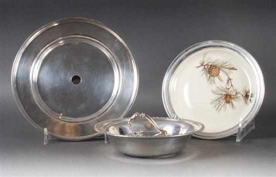 Appraisal: American sterling silver butter dish Stieff and other table articles