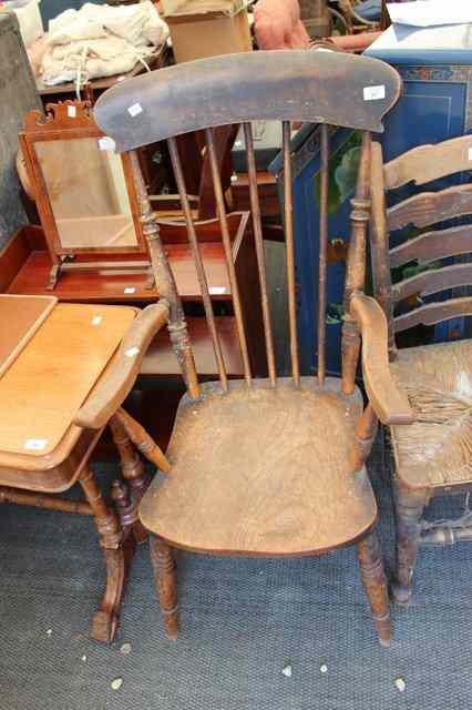 Appraisal: A STICK BACK WINDSOR ARMCHAIR