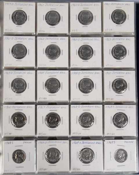 Appraisal: Jefferson Nickel Collection Description Includes coins from to Many proofs