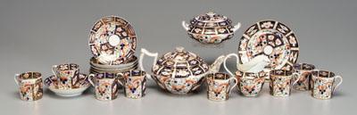 Appraisal: -piece Derby tea service teapot lidded sugar creamer eight cups