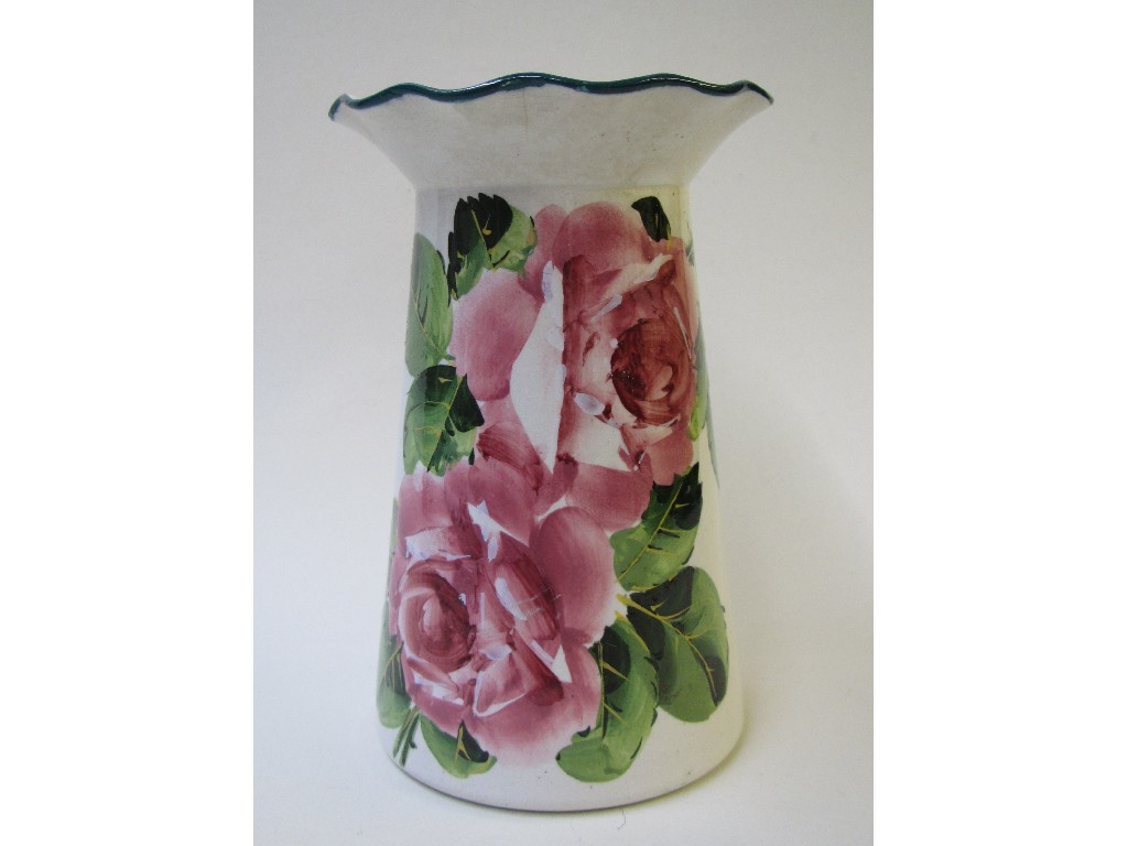 Appraisal: A Wemyss Ware spill vase painted with pink cabbage roses